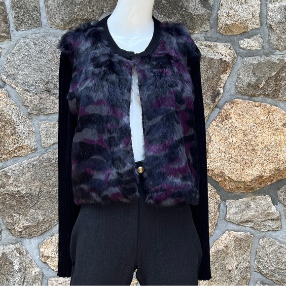 Jocelyn fur & knit wool sweater - Picture 2 of 6